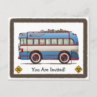 Cute Bus Tour Bus Kaart