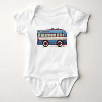 Cute Bus Tour Bus Romper