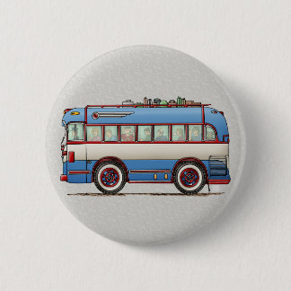 Cute Bus Tour Bus Ronde Button 5,7 Cm