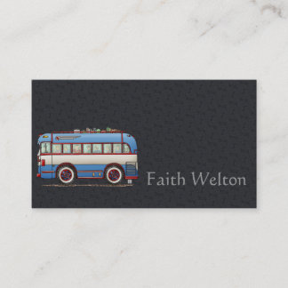Cute Bus Tour Bus Visitekaartje