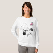 Cute Business Major T-shirt (Voorkant volledig)