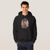Cute Bustard Bird Watching Flower Crown Floral Bir Hoodie (Voorkant volledig)