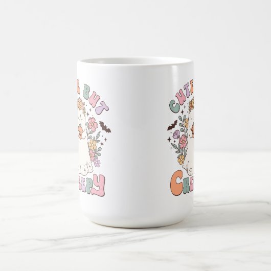 Cute but Creepy Halloween Koffiemok (Center)