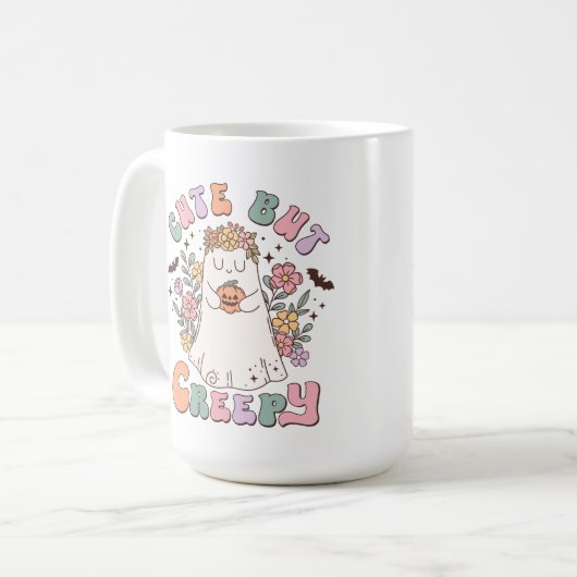 Cute but Creepy Halloween Koffiemok (Voorkant links)