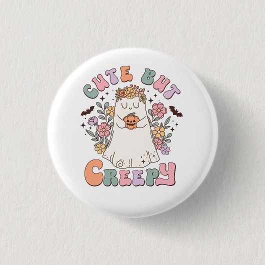 Cute but Creepy Halloween Ronde Button 3,2 Cm (Voorkant)