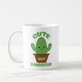 Cute but Dangerous - Kawaii Cactus - Funny Koffiemok (Links)