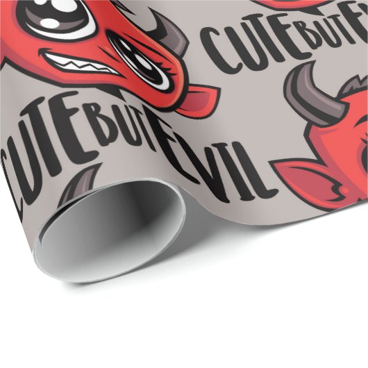Cute but Evil Cadeaupapier (Rol Hoek)