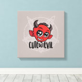 Cute but Evil Canvas Afdruk (Insitu (Houten vloer))