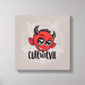 Cute but Evil Canvas Afdruk (Voorkant)