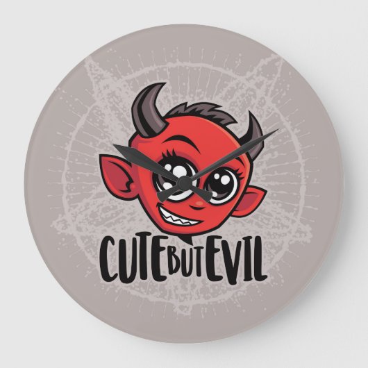 Cute but Evil Grote Klok (Voorkant)