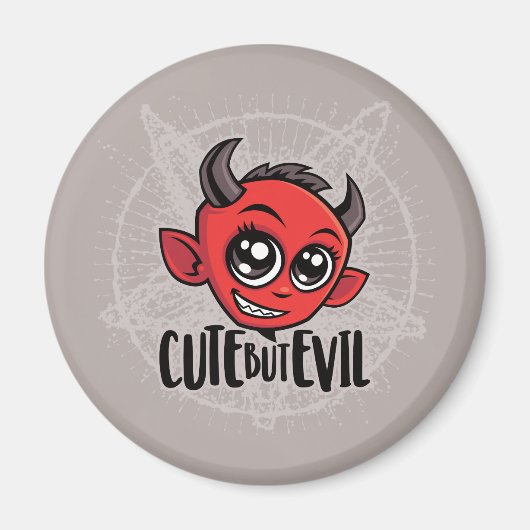 Cute but Evil Magneet (Voorkant)