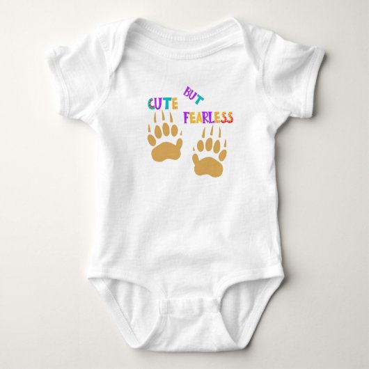 Cute But Fearless Honey Badger Baby bodysuits (Voorkant)