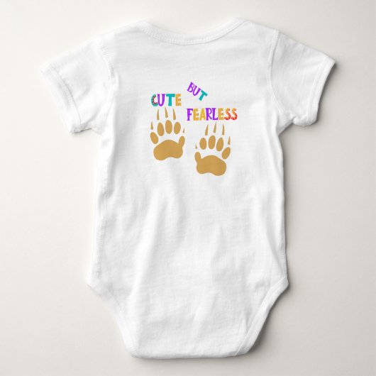 Cute But Fearless Honey Badger Baby bodysuits (Achterkant)