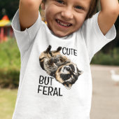 Cute But Feral Raccoon Trash Panda  Tri-Blend Shirt