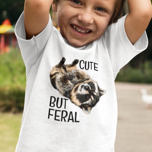Cute But Feral Raccoon Trash Panda Tri-Blend Shirt