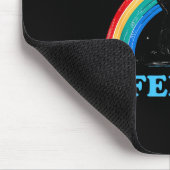 Cute But Feral Raccoon With Rainbow Funny Raccoon  Muismat (Hoek)