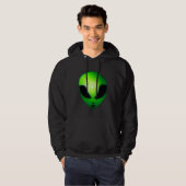 Cute But Mean Green Alien Thing Hoodie (Voorkant volledig)