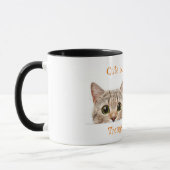 Cute but Psycho Cat 11oz Two-Tone Coffee Mok (Links)