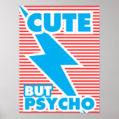 Cute but Psycho Poster (Voorkant)