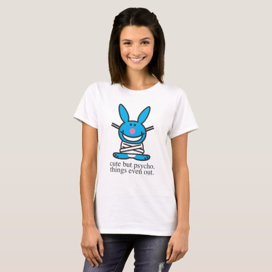 Cute but Psycho T-shirt (Voorkant volledig)