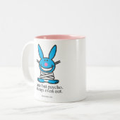 Cute but Psycho Tweekleurige Koffiemok (Voorkant links)