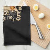 Cute but Spooky Funny Floral Halloween Ghost Check Theedoek (Quarter Fold)