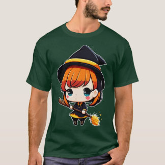 Cute but Witchy Chibi Witch Wicca T-shirt