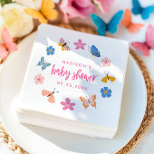 Cute Butterflies Baby Shower Servet