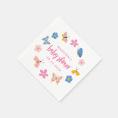 Cute Butterflies Baby Shower Servet (Hoek)