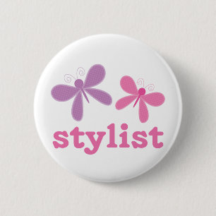 Cute Butterflies Beauty Stylist Ronde Button 5,7 Cm