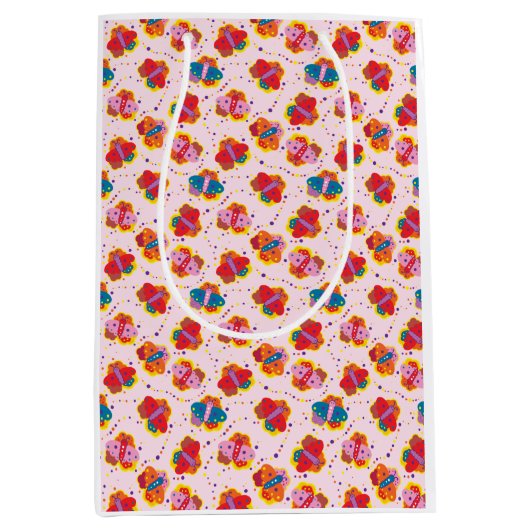 Cute butterflies-cadeautas van 1960 medium cadeauzakje (Voorkant)