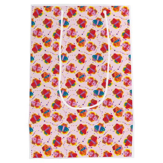 Cute butterflies-cadeautas van 1960 medium cadeauzakje (Achterkant)