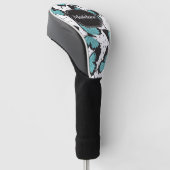 Cute Butterflies Patroon Golfheadcover (Schuin)