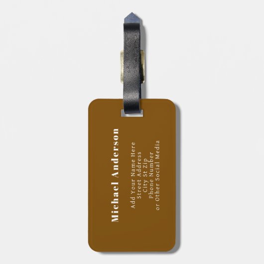 Cute Butterflies Pattern Seamless Background Bagagelabel (Achterkant verticaal)