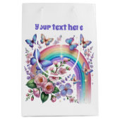 Cute Butterfly any purpose customizable  Medium Cadeauzakje (Voorkant)