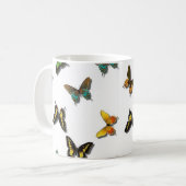 Cute Butterfly Background Koffiemok (Voorkant links)