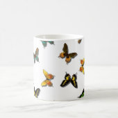 Cute Butterfly Background Koffiemok (Center)