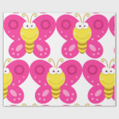 Cute Butterfly Cadeaupapier (Vlak)