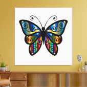 Cute Butterfly Canvas Afdruk (Insitu (Woonkamer))