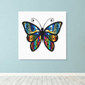 Cute Butterfly Canvas Afdruk (Insitu (Houten vloer))