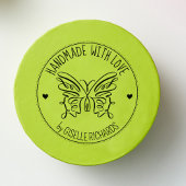 Cute Butterfly Custom Handmade with love, Rubberstempel