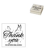 Cute Butterfly Dank u Rubberstempel (Gestempeld)