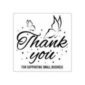 Cute Butterfly Dank u Rubberstempel (Afrduk)