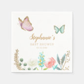 Cute Butterfly Garden Baby shower Servet (Voorkant)