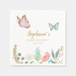 Cute Butterfly Garden Baby shower Servet