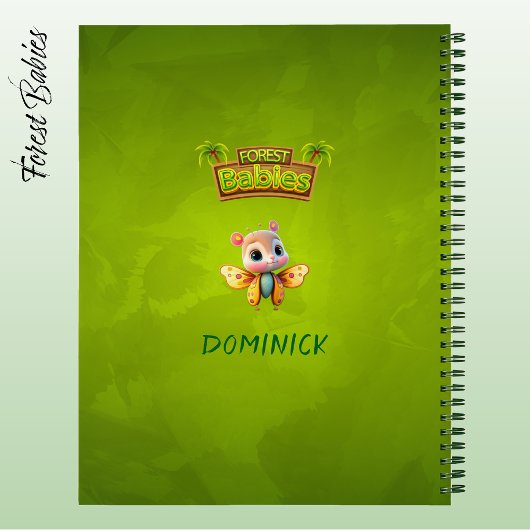 Cute Butterfly Girl Jungle Welcome Wildlife Fun 🦋 Notitieboek