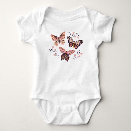 Cute Butterfly Girl Romper (Voorkant)