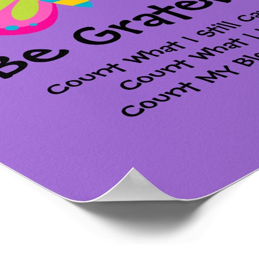 Cute Butterfly Gratitude Poster (Hoek)