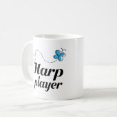Cute Butterfly Harp Player Music Gift Koffiemok (Voorkant links)