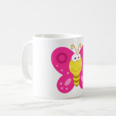 Cute Butterfly Koffiemok (Voorkant links)
